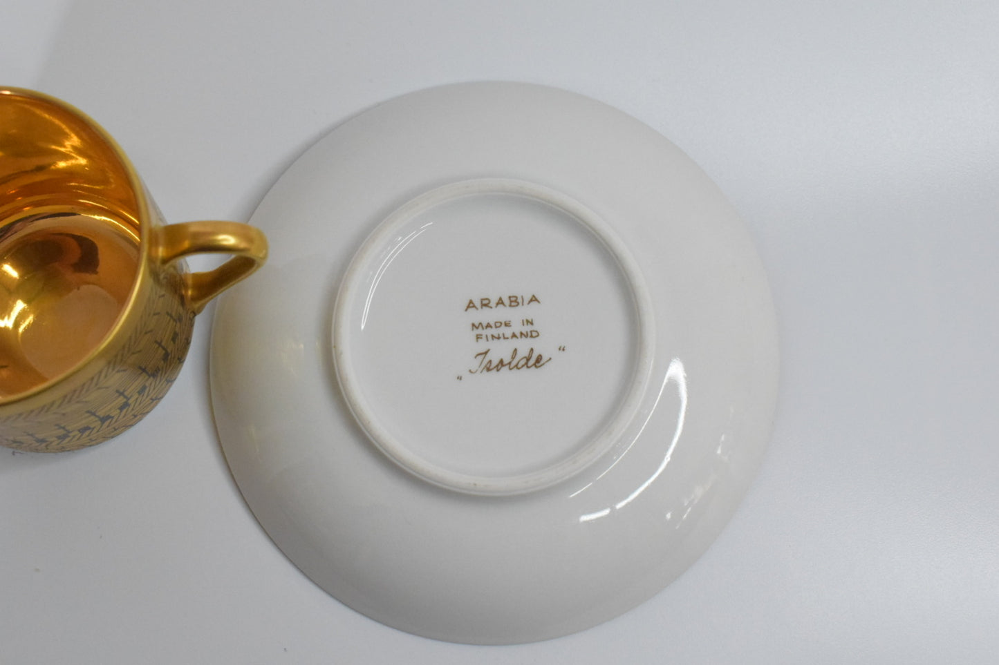 ARABIA Isolde Demitasse Cup and Saucer