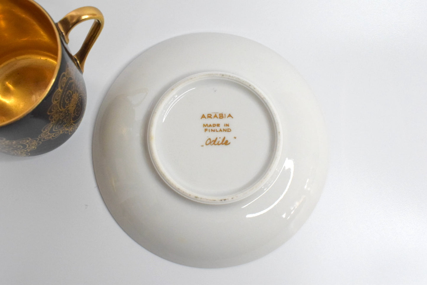 ARABIA Odile Demitasse Cup and Saucer