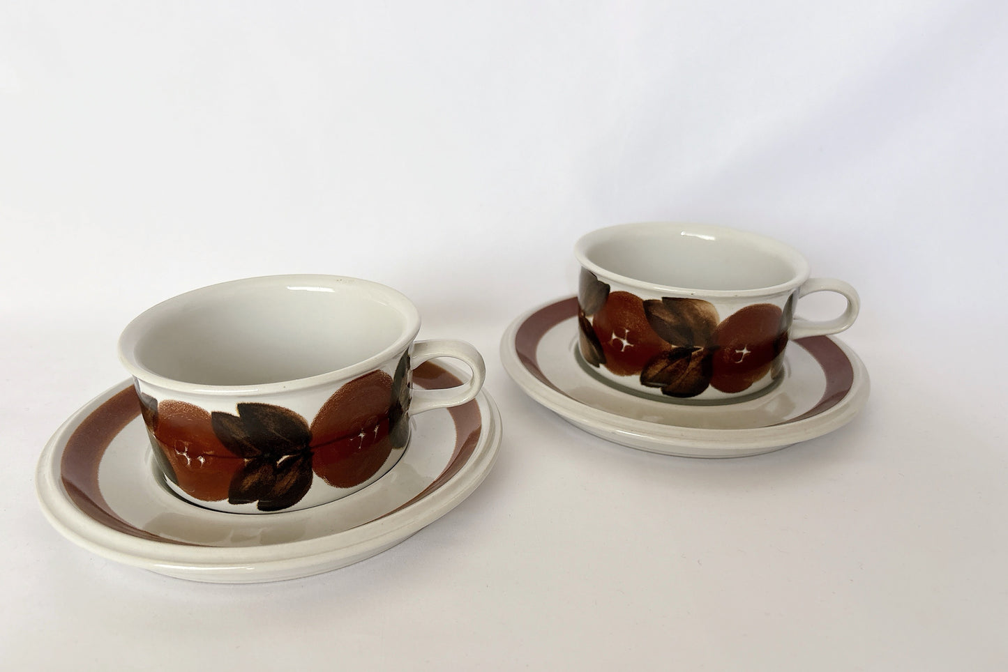 ARABIA Rosmarin カップ＆ソーサー《2客セット》｜静かな朝のぬくもりを分け合う器