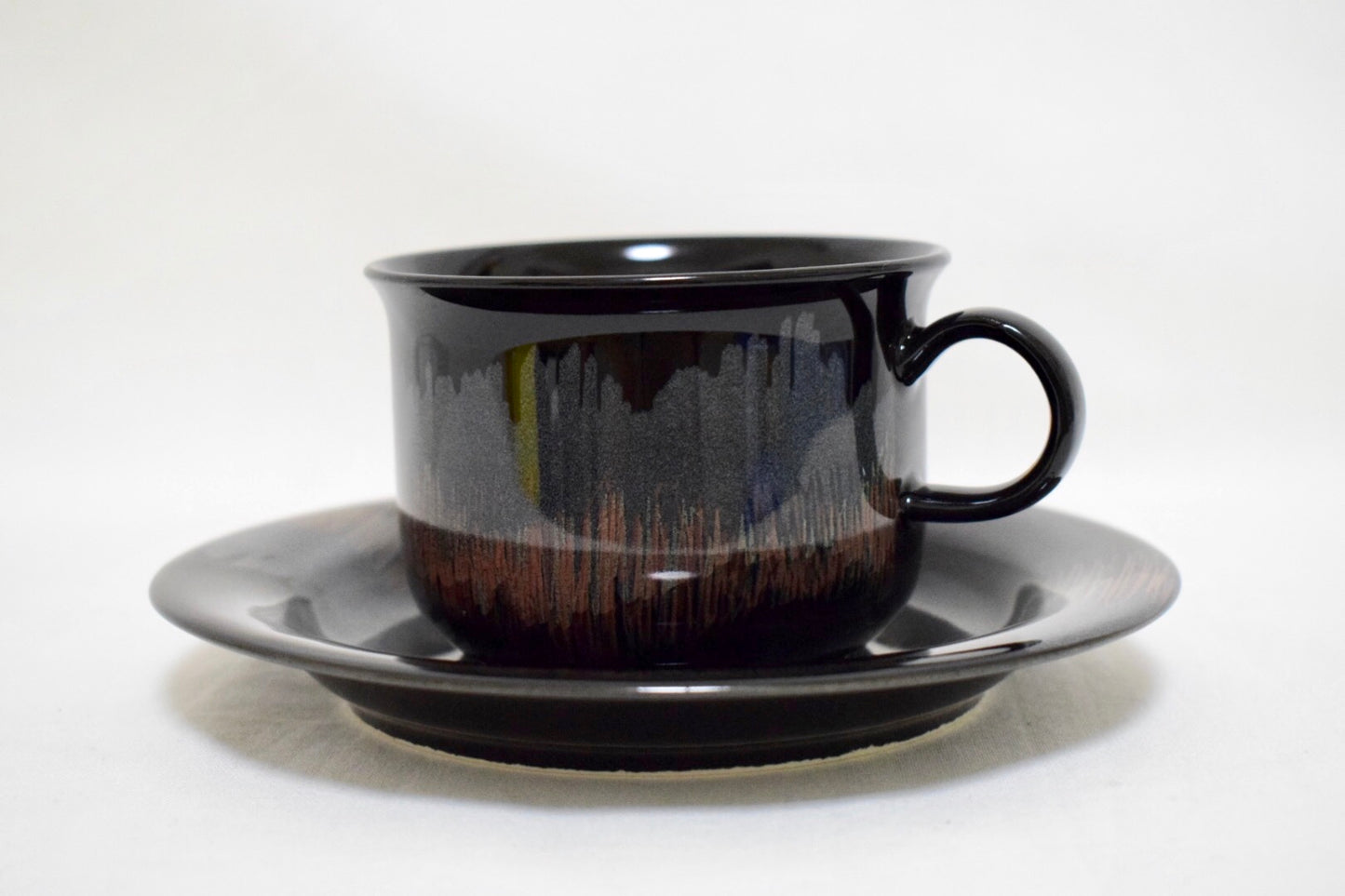 ARABIA Aurora Borealis Cup and Saucer