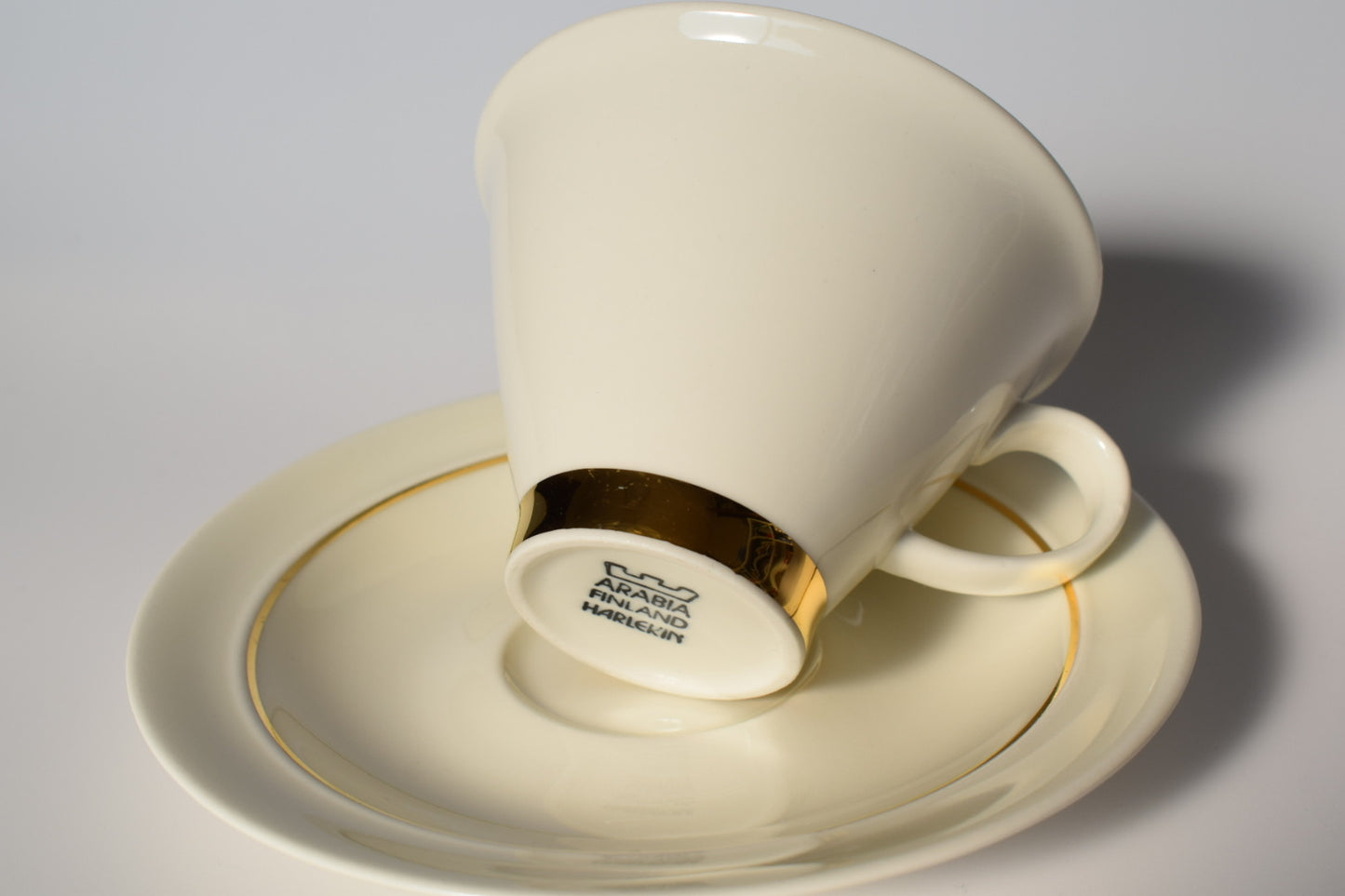 ARABIA Harlekin Gold Cup and Saucer