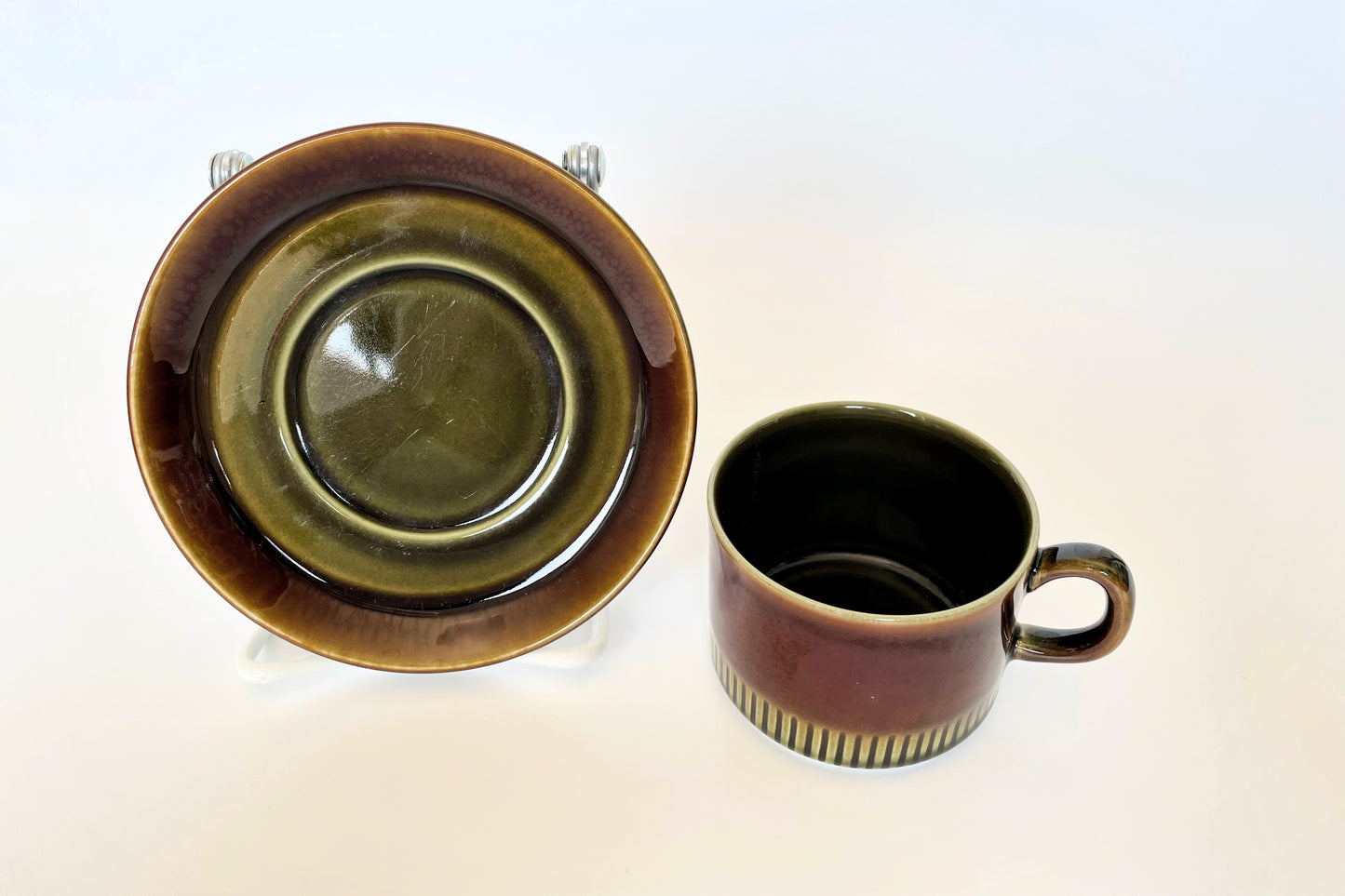 Gefle Oliv cup and saucer